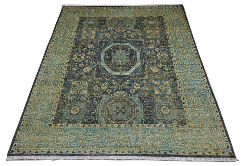 Ziegler Teppich 315 x 250 cm - seeblau