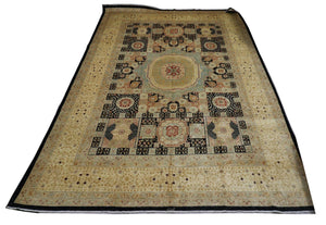 Ziegler Teppich 424 x 313 cm - dunkelblau