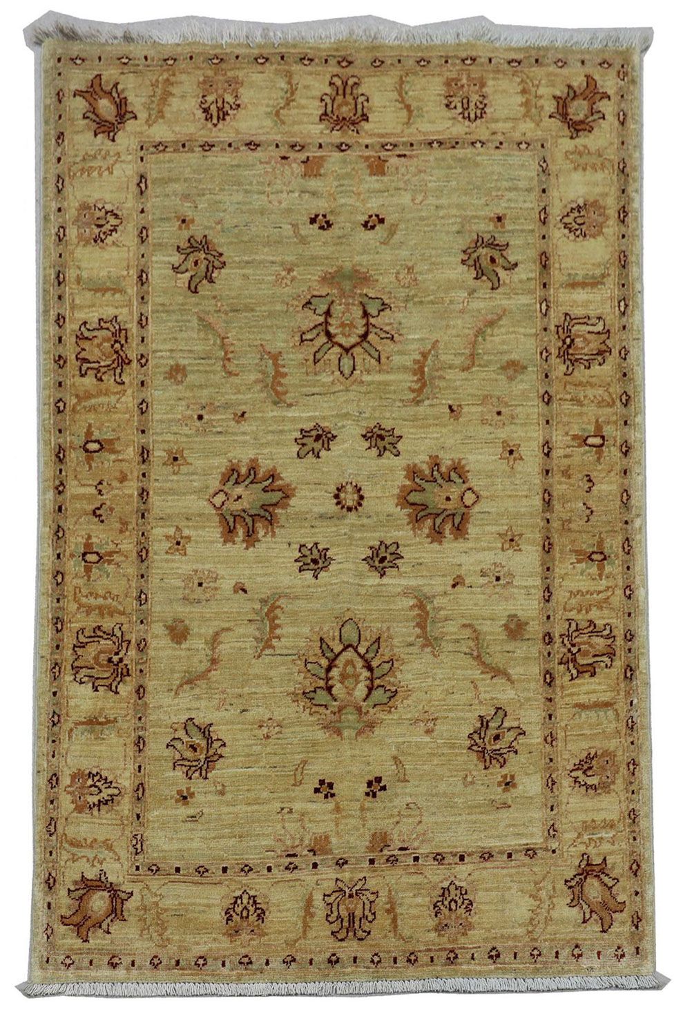 Ziegler Teppich 147 x 99 cm - olivgrün