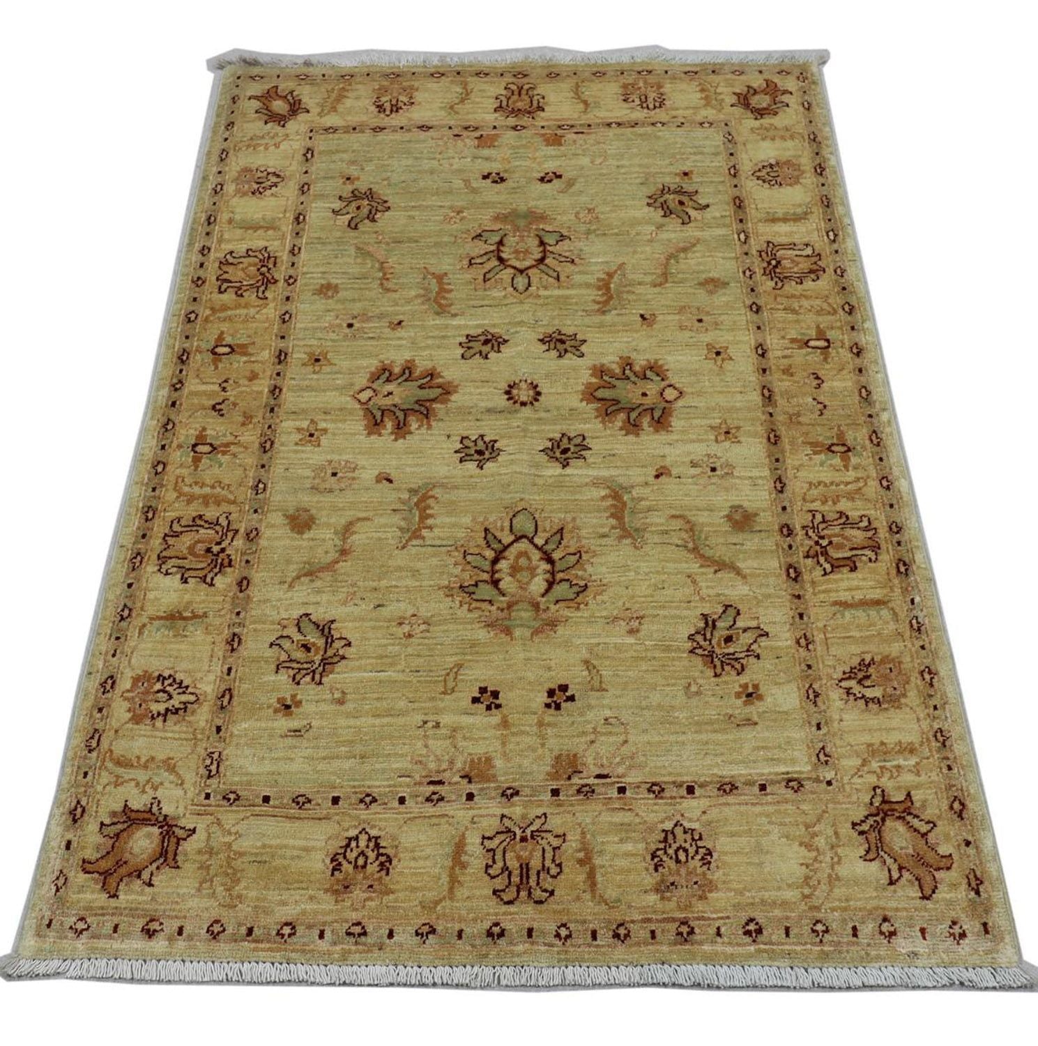 Ziegler Teppich 147 x 99 cm - olivgrün