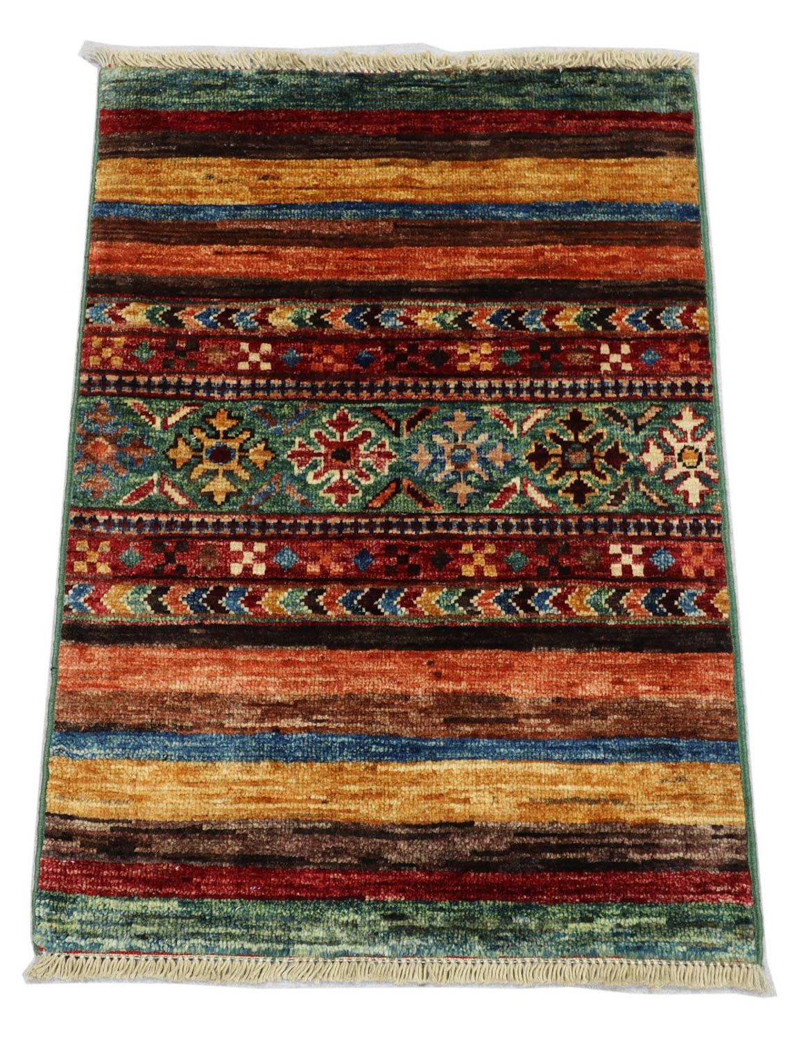 Ziegler Teppich 73 x 52 cm - mehrfarbig