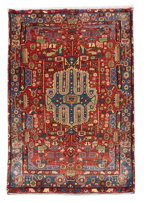 Perserteppich - Nomadic 215 x 154 cm - rot