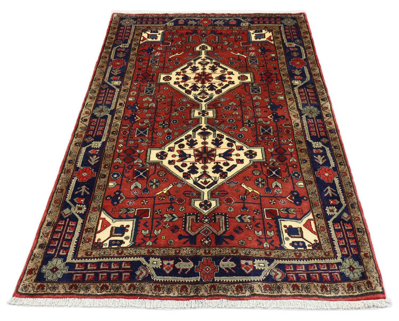 Perserteppich - Nomadic 212 x 151 cm - dunkelrot