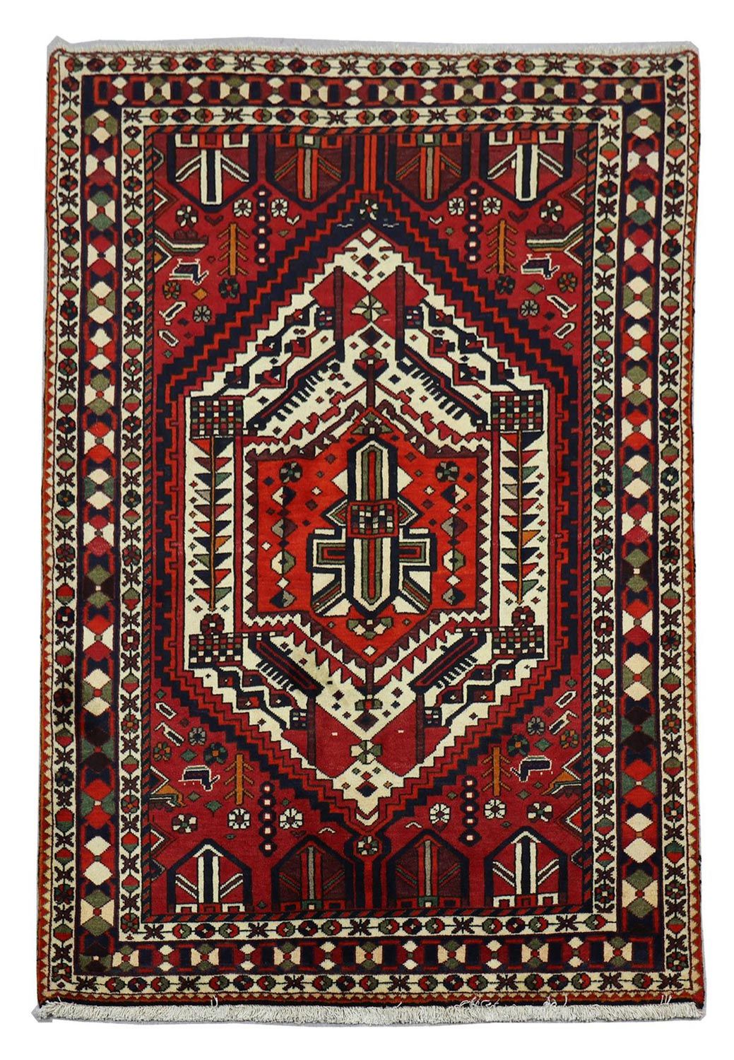 Perserteppich - Nomadic 210 x 149 cm - rot