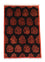 Afghan Teppich 180 x 127 cm - dunkelrot
