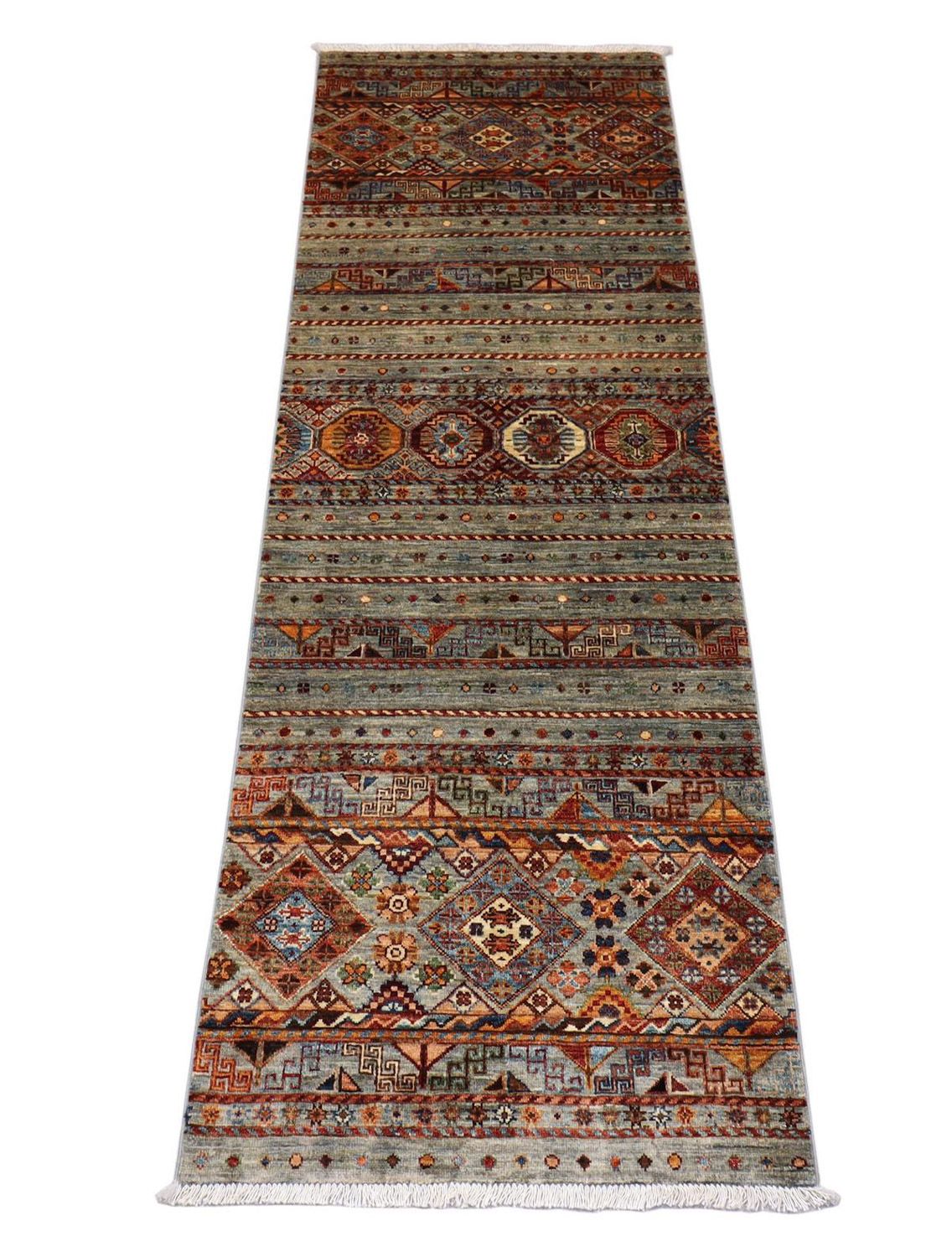 Ziegler Teppich 256 x 85 cm - olivgrün
