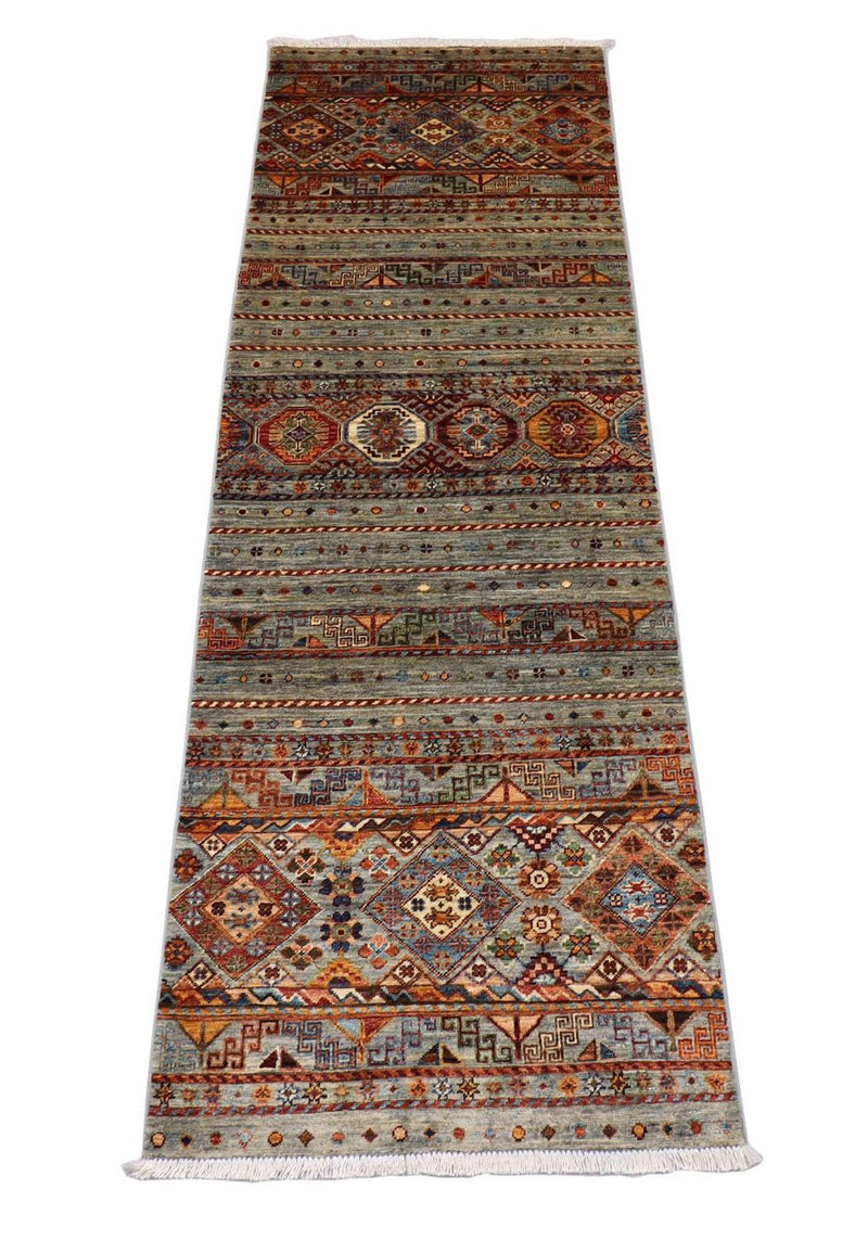 Ziegler Teppich 258 x 85 cm - olivgrün