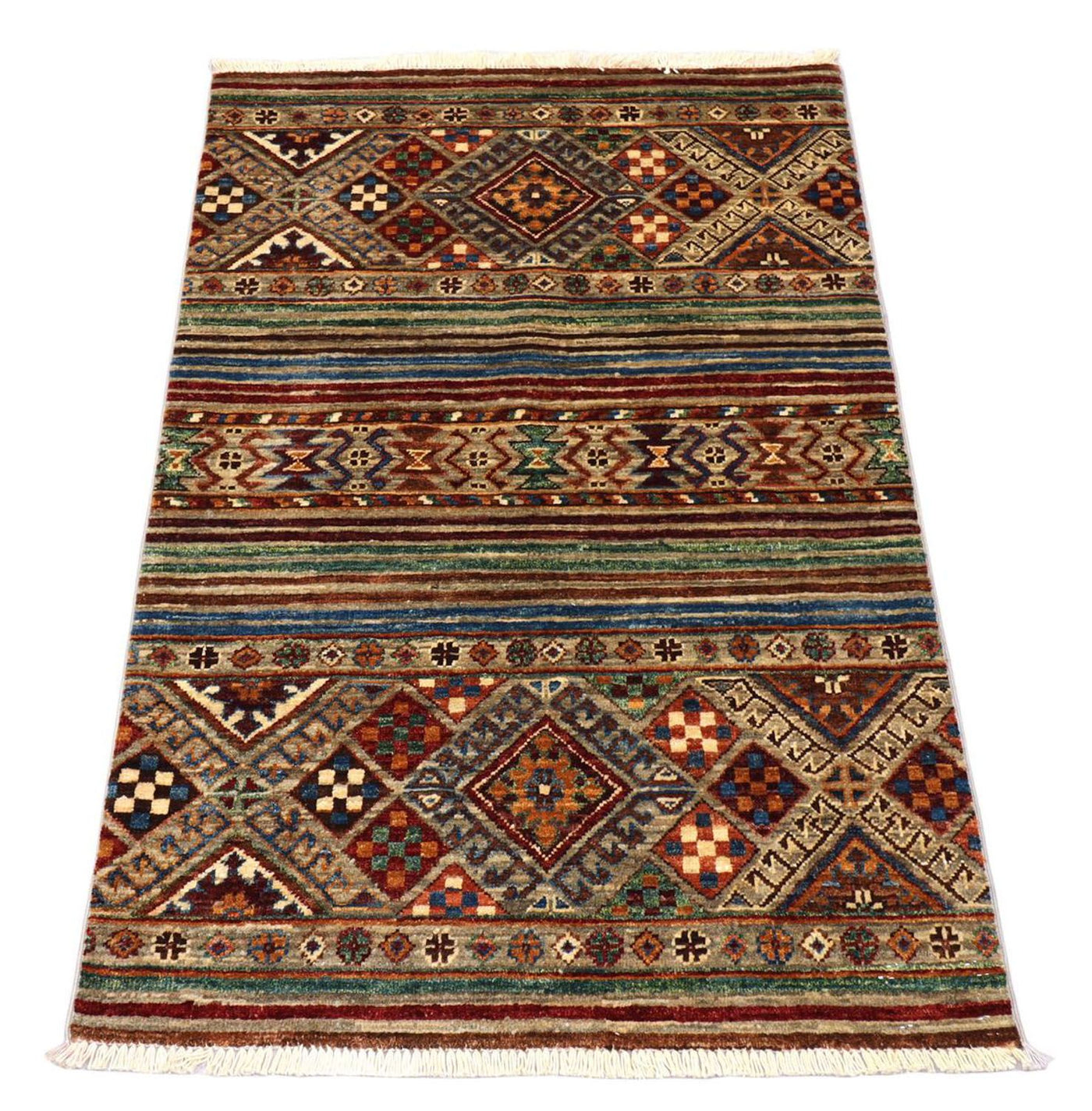 Ziegler Teppich 126 x 82 cm - dunkelrot