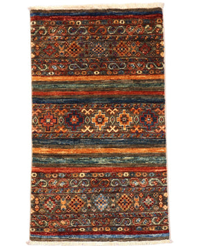 Ziegler Teppich 100 x 61 cm - mehrfarbig