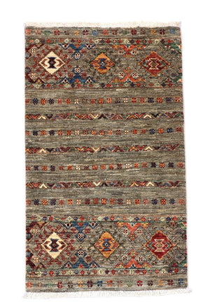 Ziegler Teppich 100 x 63 cm - grau