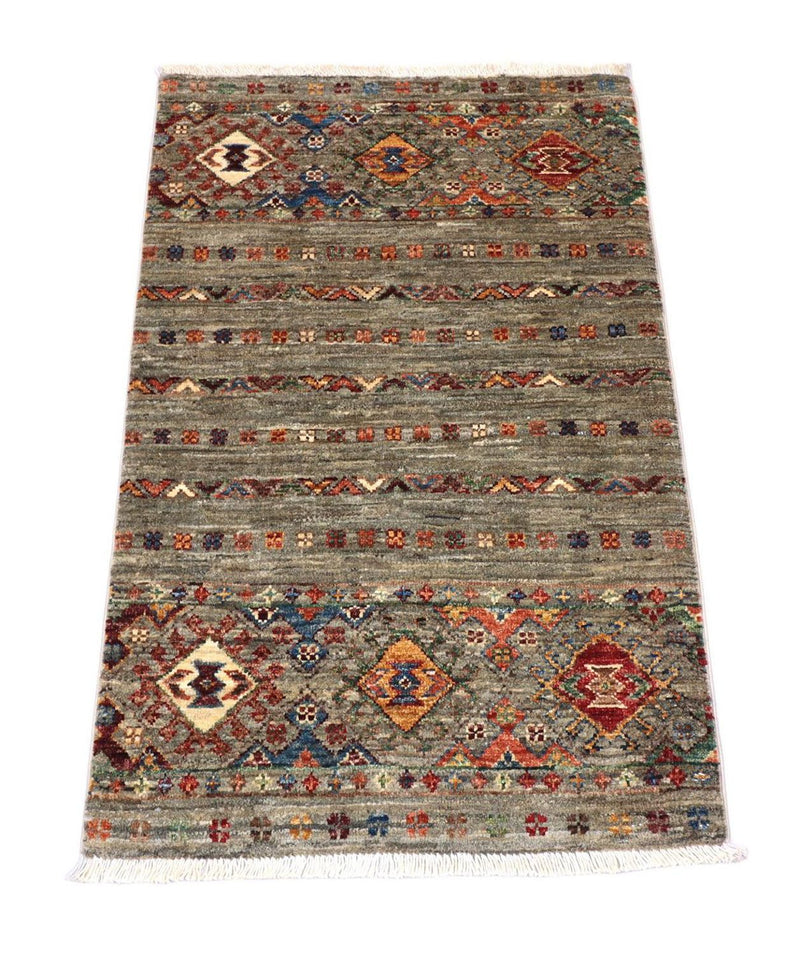 Ziegler Teppich 100 x 63 cm - grau