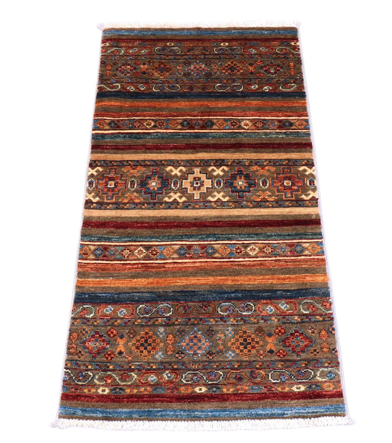 Ziegler Teppich 103 x 58 cm - grau