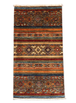 Ziegler Teppich 113 x 63 cm - mehrfarbig
