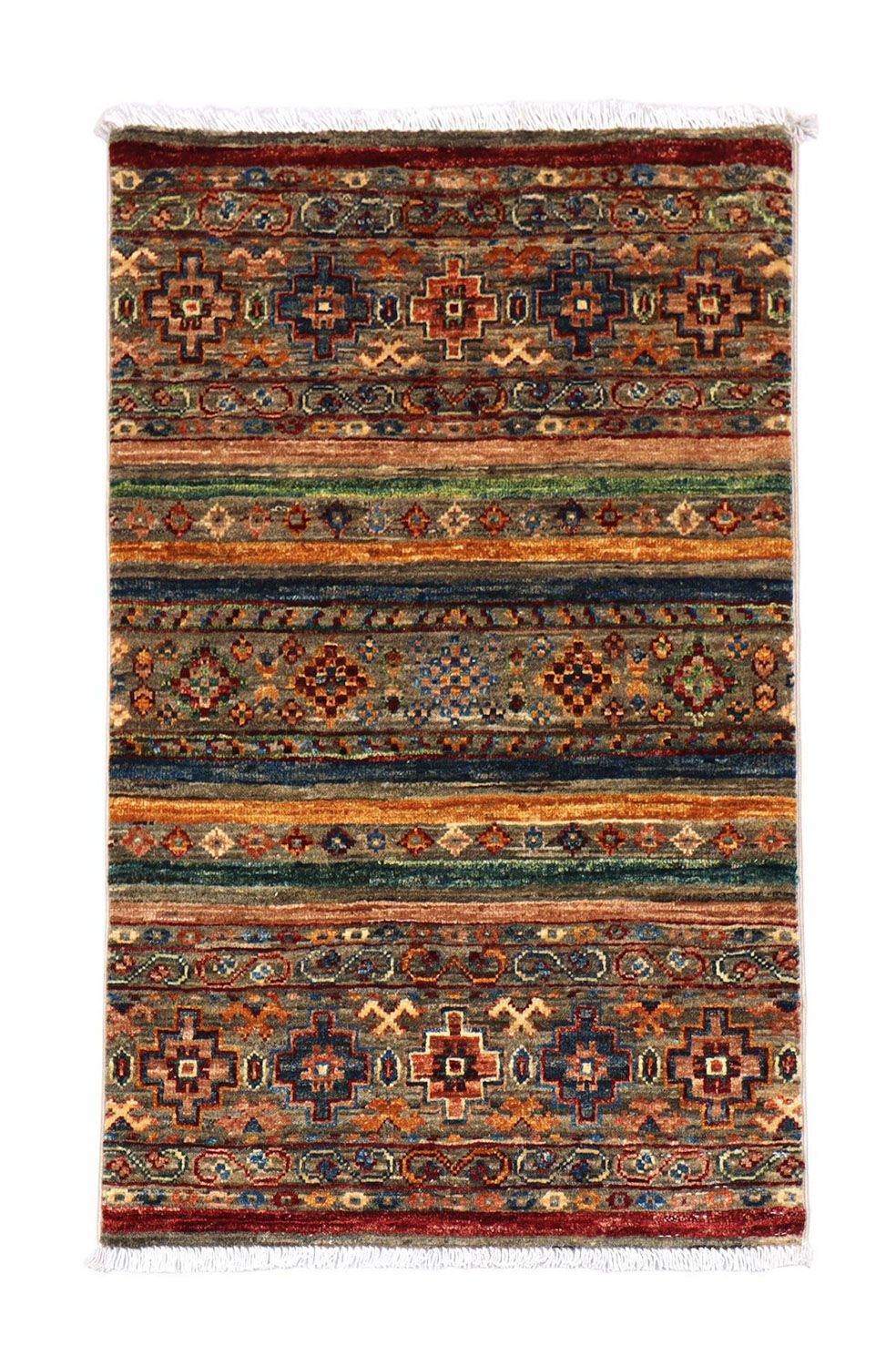 Ziegler Teppich 100 x 62 cm - mehrfarbig