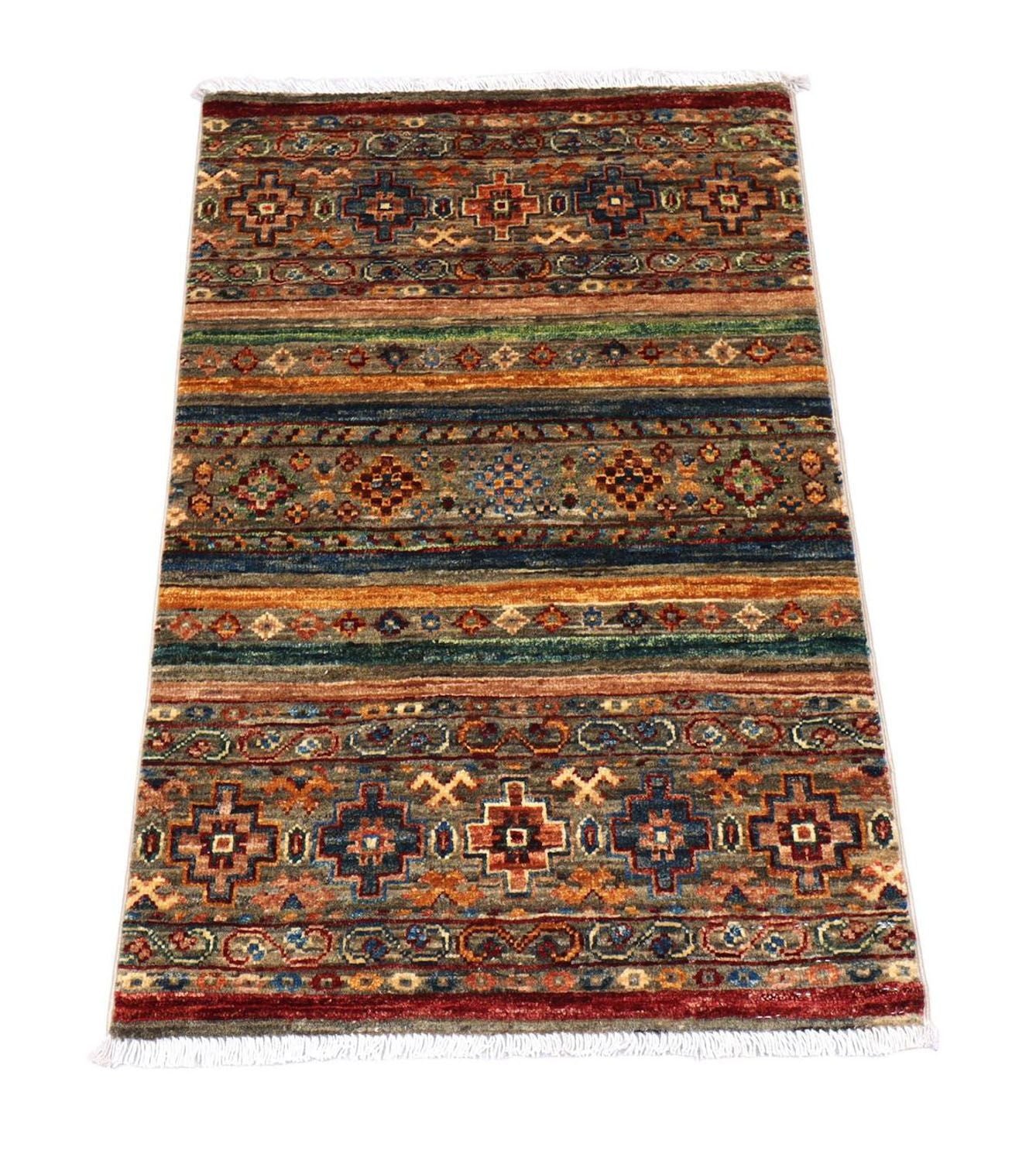 Ziegler Teppich 100 x 62 cm - mehrfarbig