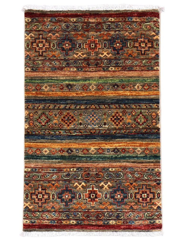 Ziegler Teppich 99 x 63 cm - mehrfarbig
