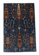 Ziegler Teppich 150 x 101 cm - dunkelblau