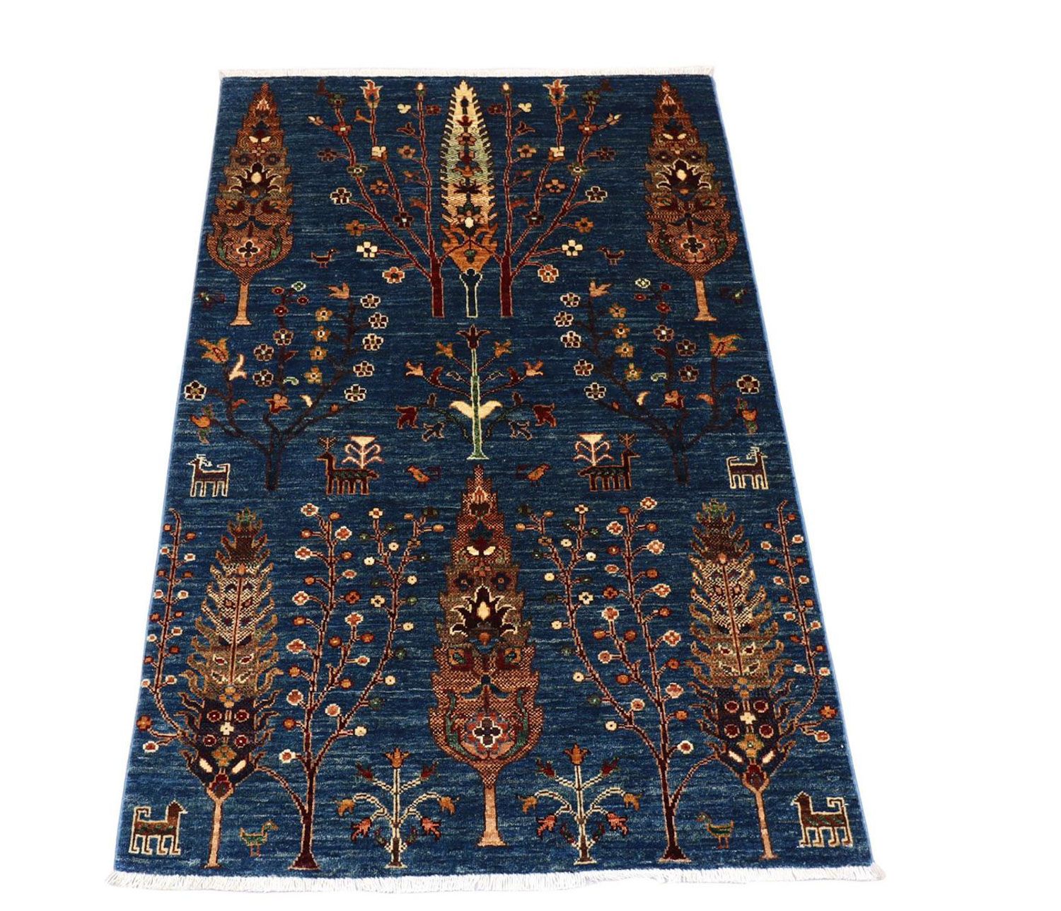 Ziegler Teppich 150 x 101 cm - dunkelblau
