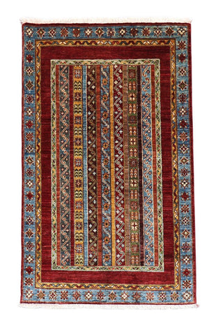 Ziegler Teppich 156 x 102 cm - dunkelrot
