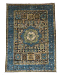 Ziegler Teppich 274 x 210 cm - blau