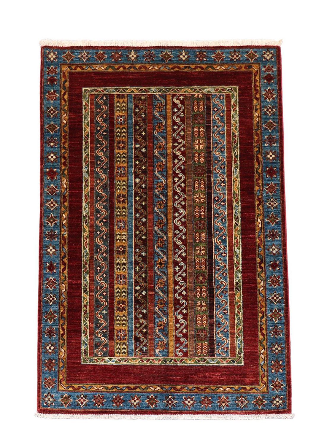Ziegler Teppich 152 x 103 cm - dunkelblau