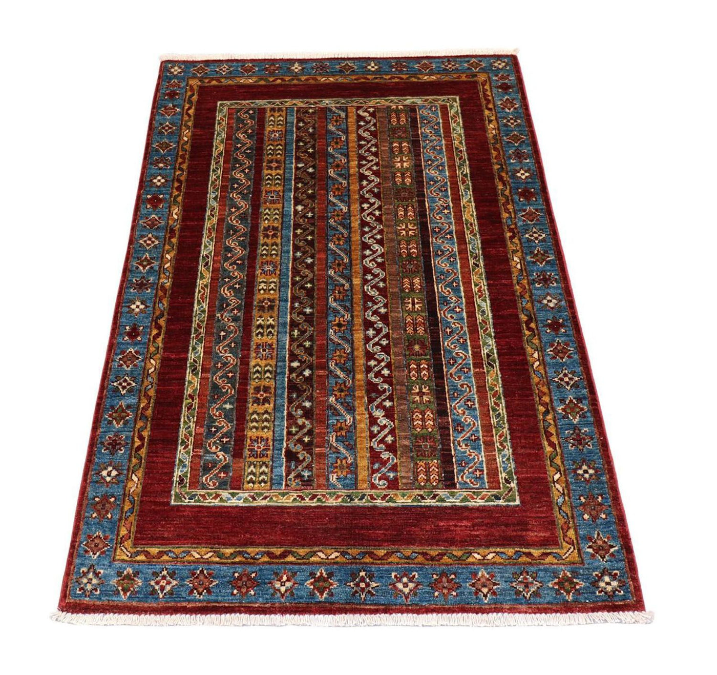 Ziegler Teppich 152 x 103 cm - dunkelblau