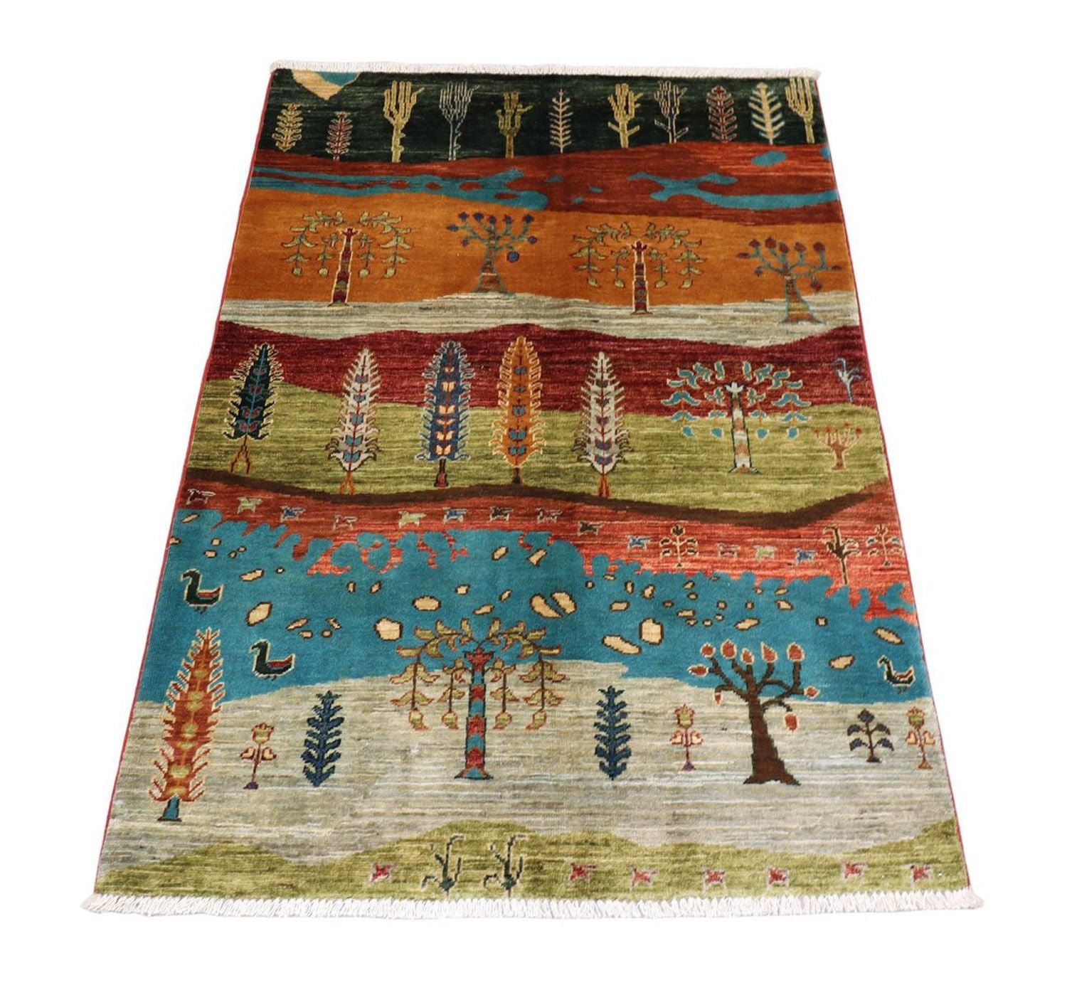 Ziegler Teppich 148 x 104 cm - mehrfarbig
