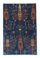 Ziegler Teppich 152 x 106 cm - dunkelblau