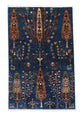 Ziegler Teppich 153 x 103 cm - dunkelblau