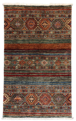 Ziegler Teppich 130 x 82 cm - dunkelrot