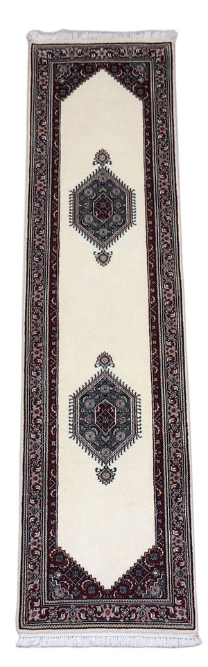 Perserteppich - Bidjar 296 x 78 cm - hellbeige