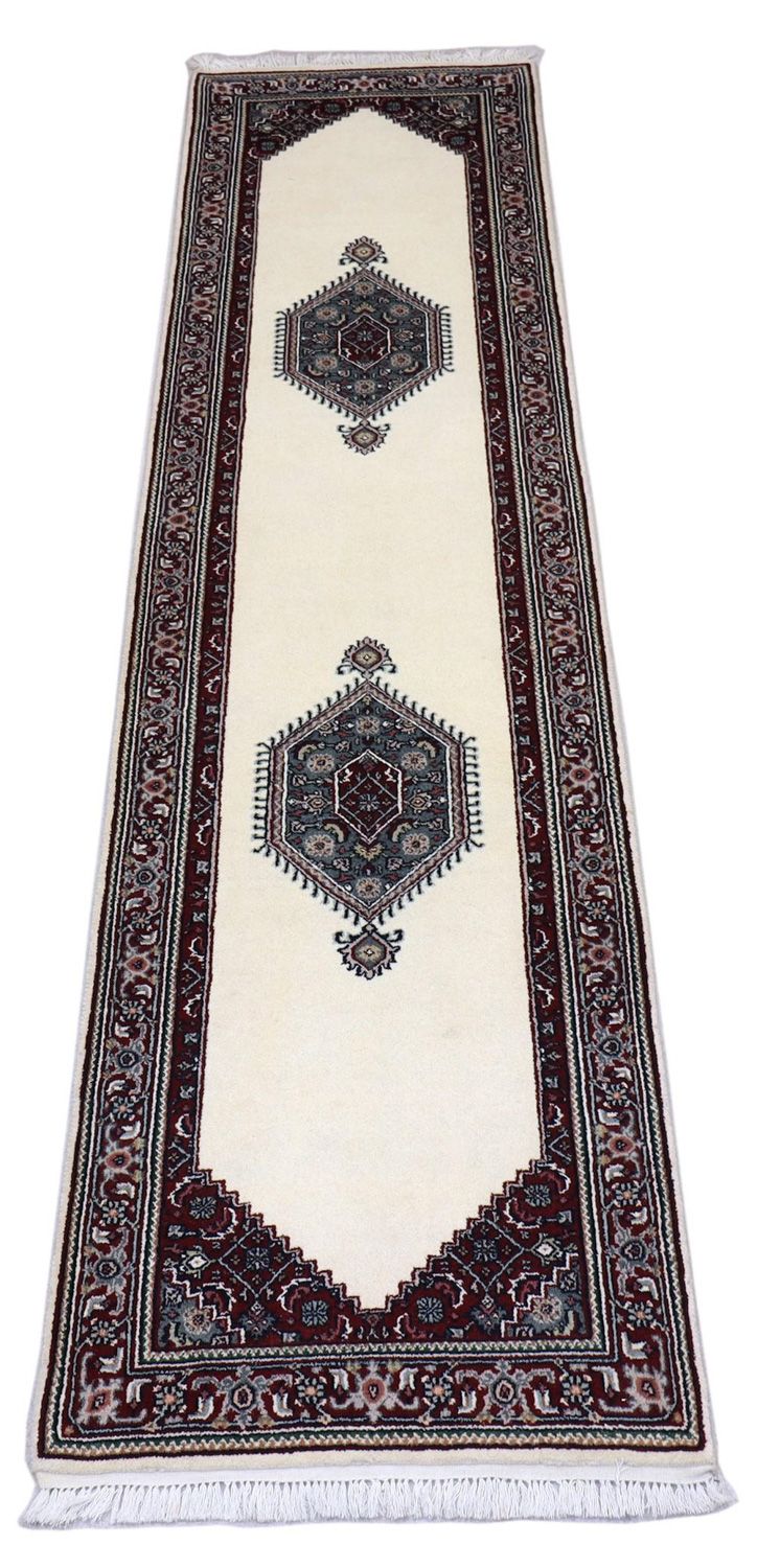 Perserteppich - Bidjar 296 x 78 cm - hellbeige