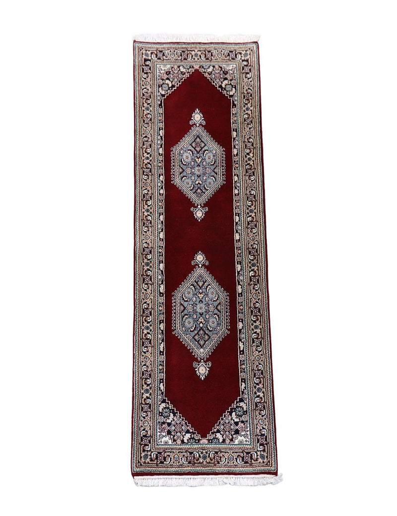 Perserteppich - Bidjar 247 x 72 cm - dunkelrot