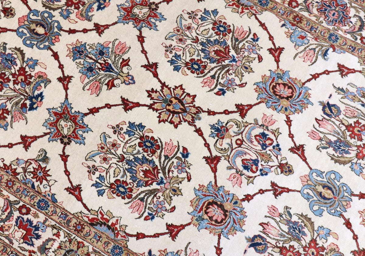 Perserteppich - Ghom 204 x 135 cm - beige