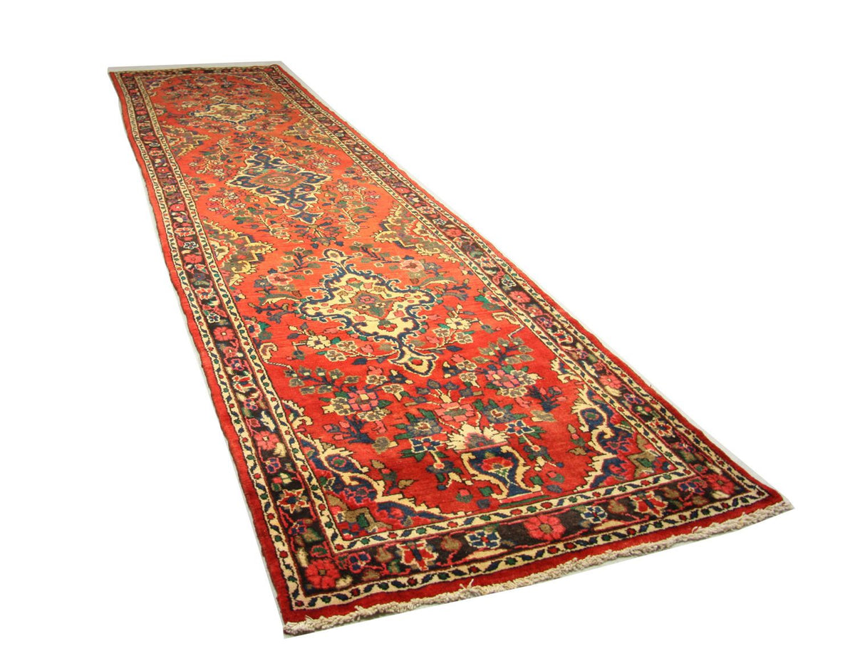 Perserteppich - Nomadic 453 x 113 cm - rot