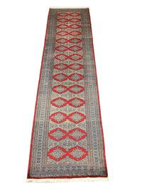 Pakistan Teppich 343 x 76 cm - rot