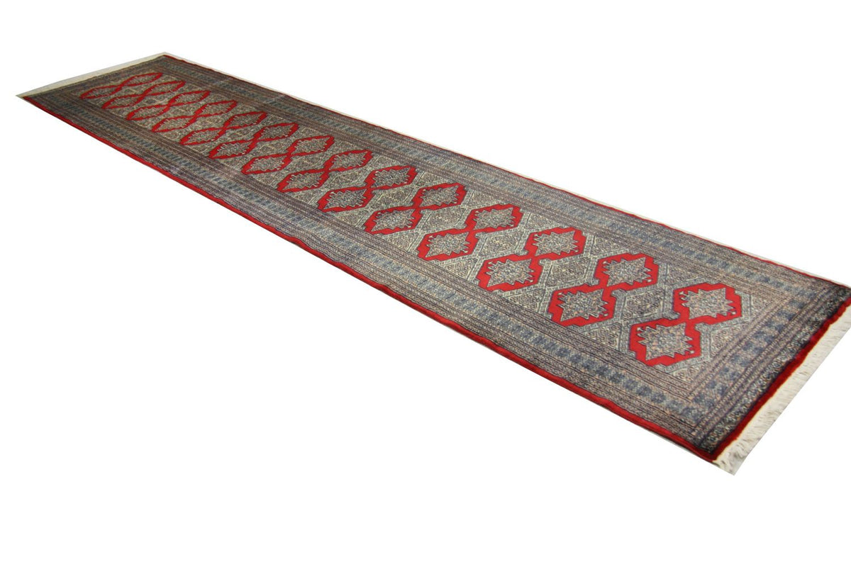 Pakistan Teppich 343 x 76 cm - rot