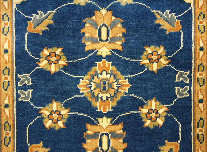 Ziegler Teppich 315 x 78 cm - blau