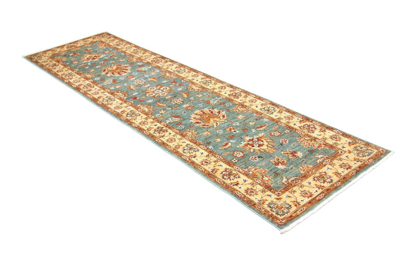 Ziegler Teppich 262 x 71 cm - blau