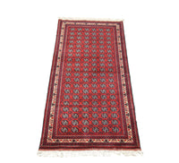 Afghan Teppich - Buchara 258 x 87 cm - rot