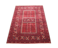 Afghan Teppich 235 x 161 cm - rot