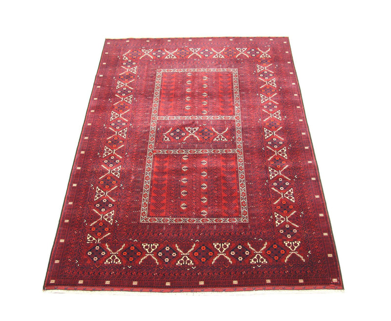 Afghan Teppich 235 x 161 cm - rot