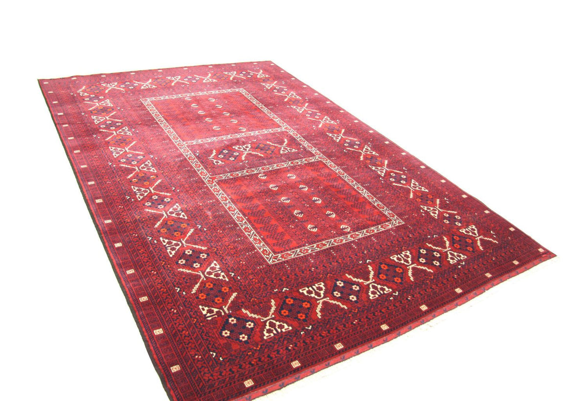 Afghan Teppich 235 x 161 cm - rot