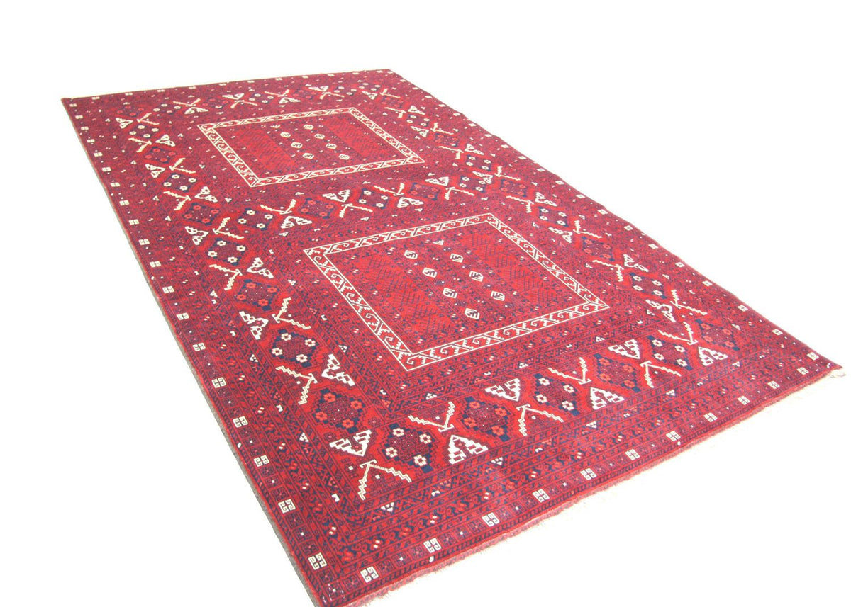 Afghan Teppich 250 x 157 cm - rot