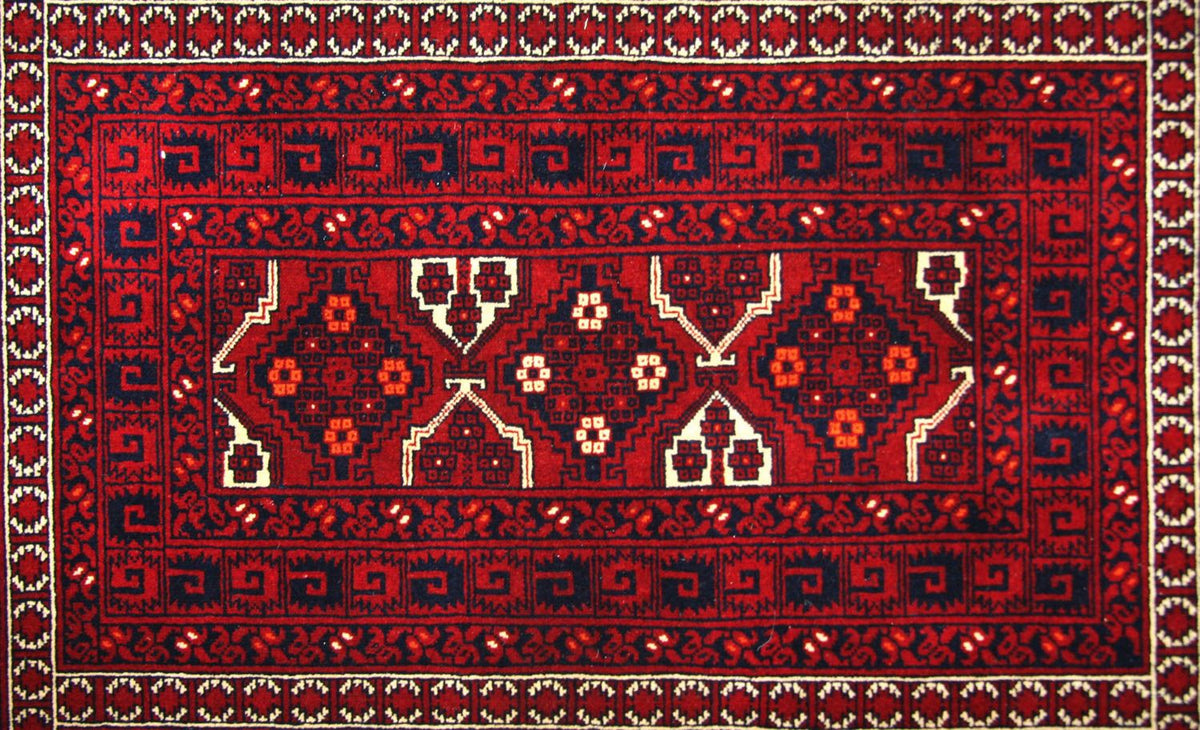 Afghan Teppich 250 x 170 cm - rot