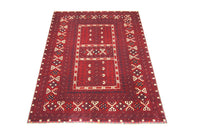 Afghan Teppich 230 x 177 cm - rot