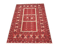 Afghan Teppich 247 x 161 cm - rot