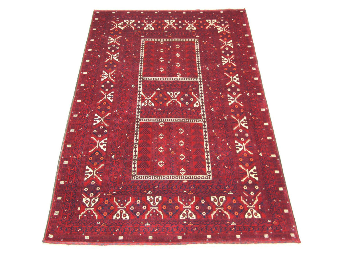 Afghan Teppich 248 x 158 cm - rot