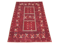 Afghan Teppich 248 x 158 cm - rot