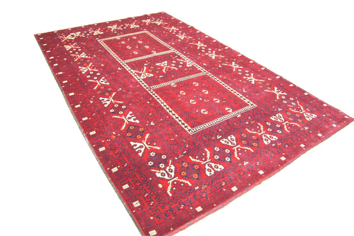 Afghan Teppich 248 x 158 cm - rot